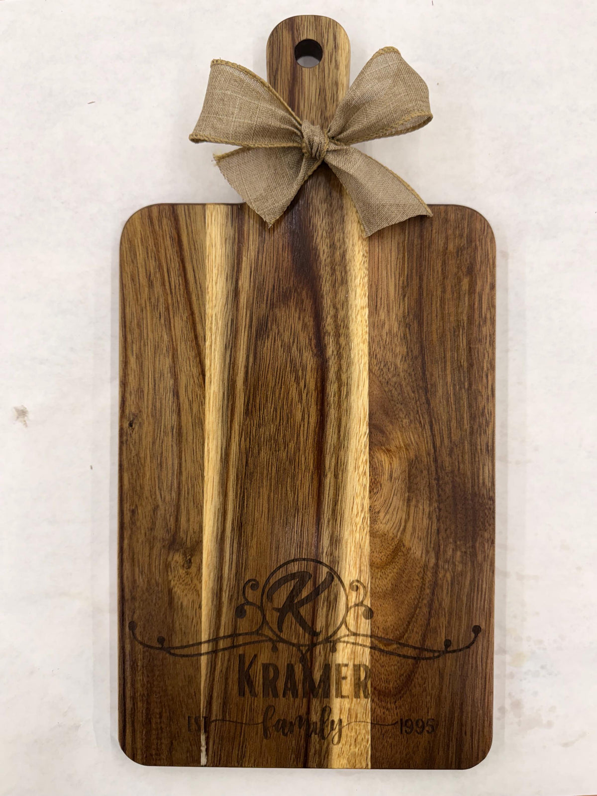 Personalized Charcuterie Board, Custom Engraved Family Name