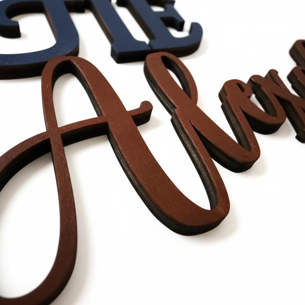 Custom Layered Nursery Name Sign