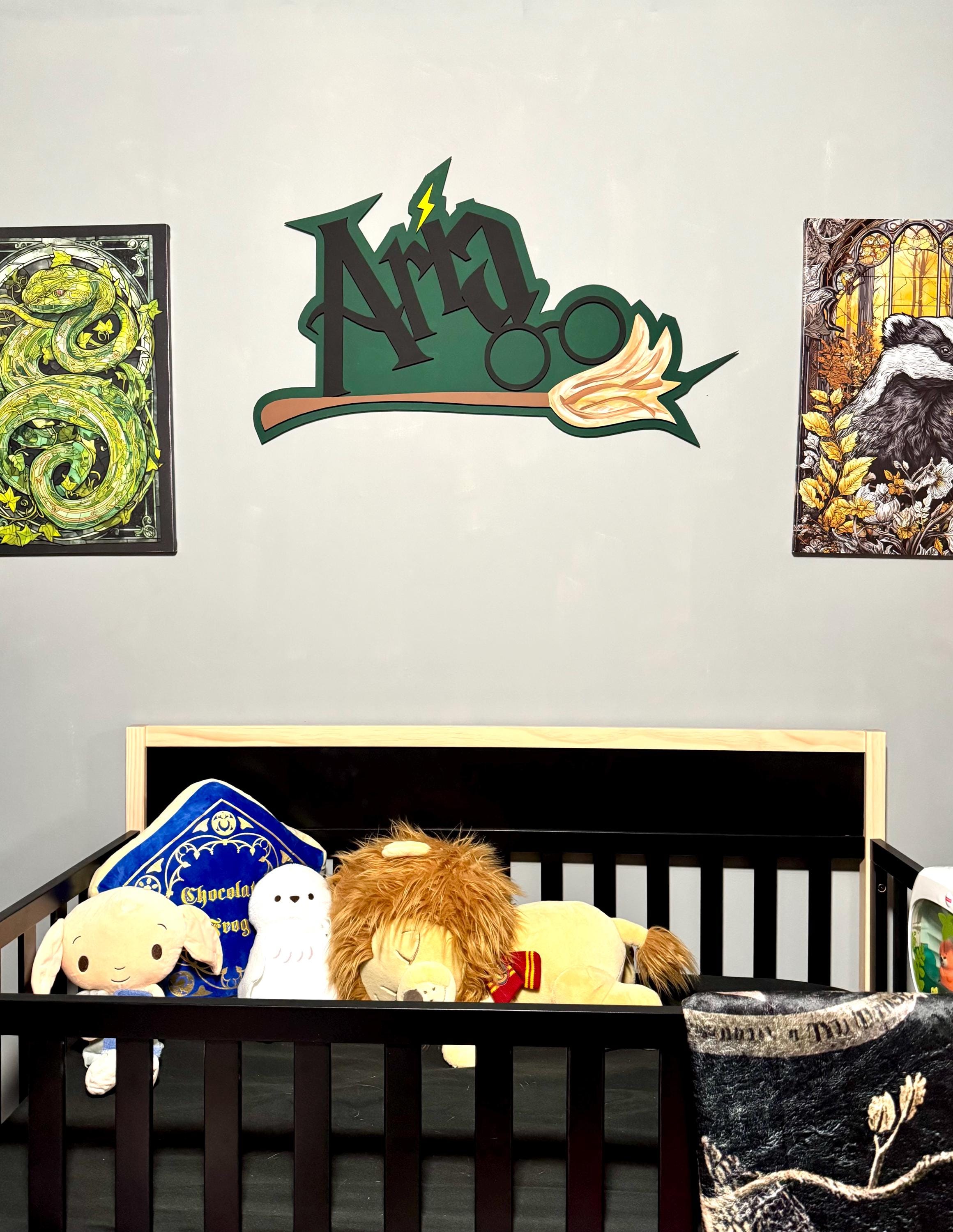 Custom Wizard-Themed Child Bedroom Sign