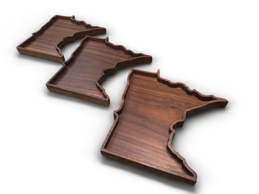 Walnut State Shaped Serving Tray: USA Charcuterie Board