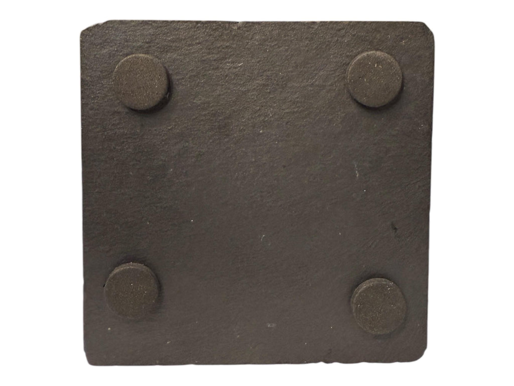 Personalized Monogram Square Slate Drink Coasters, Set of 4