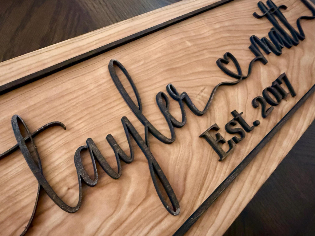 Personalized Couples Name Sign