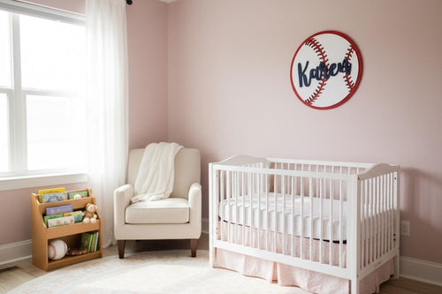 Baseball or Softball Themed Decorative Name Sign
