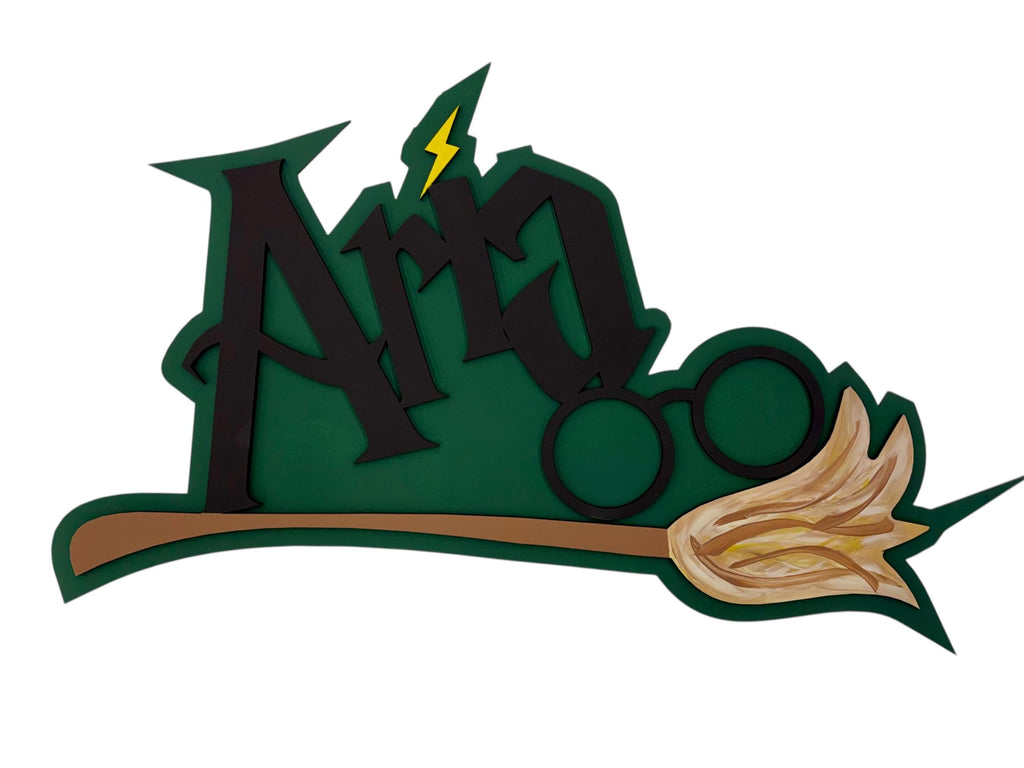 Custom Wizard-Themed Child Bedroom Sign