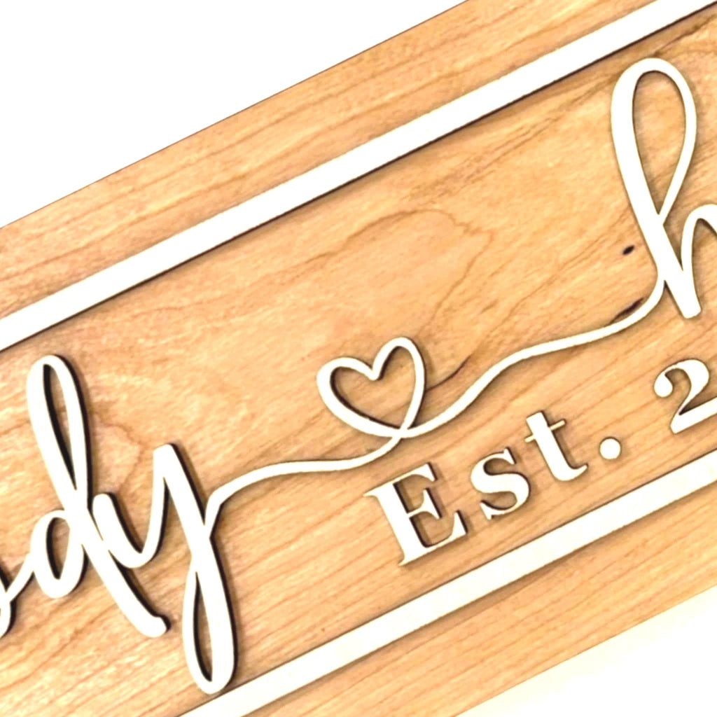 Custom 3D Couples Name Sign