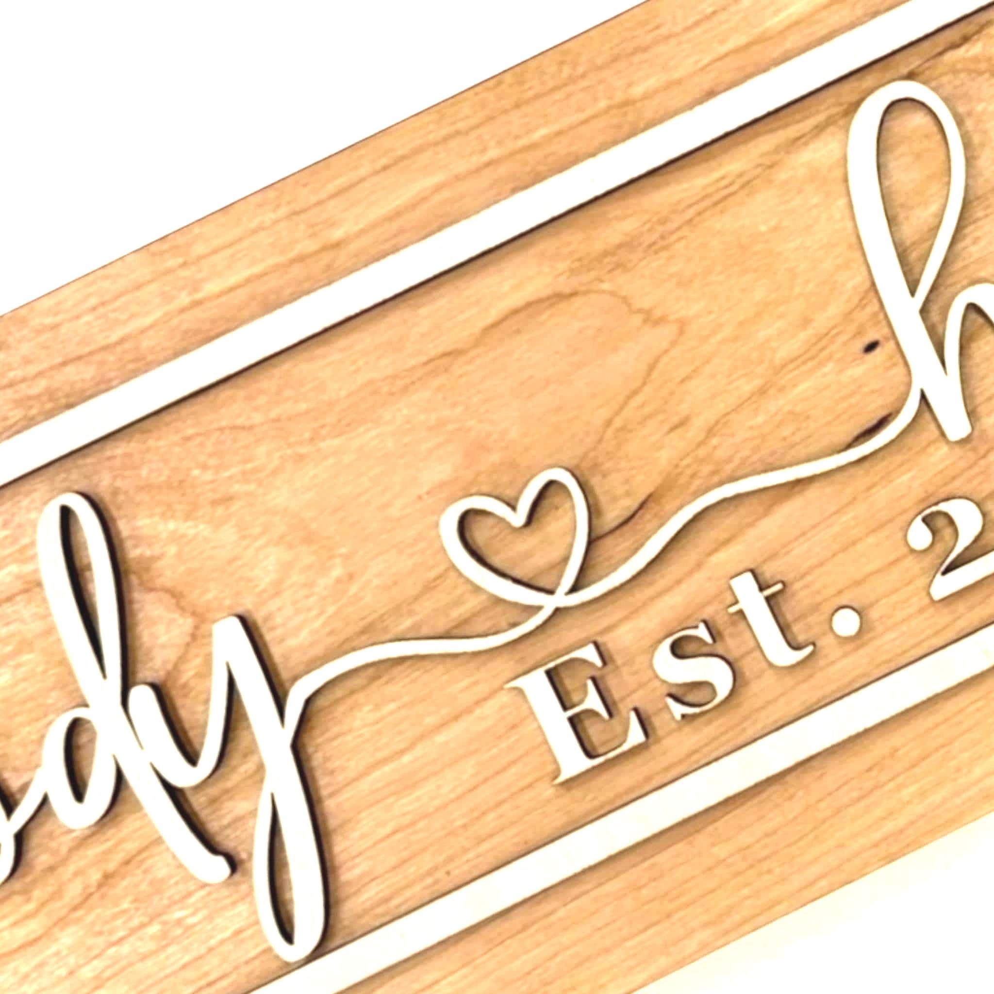 Custom 3D Couples Name Sign