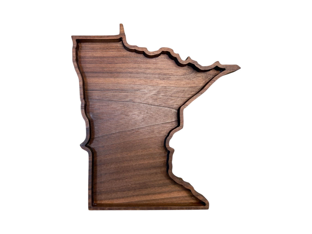 Walnut State Shaped Serving Tray: USA Charcuterie Board
