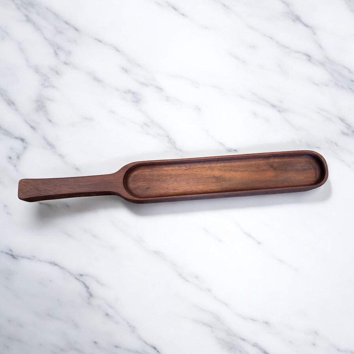 Handcrafted Walnut Serving Tray with Handle: Charcuterie Board