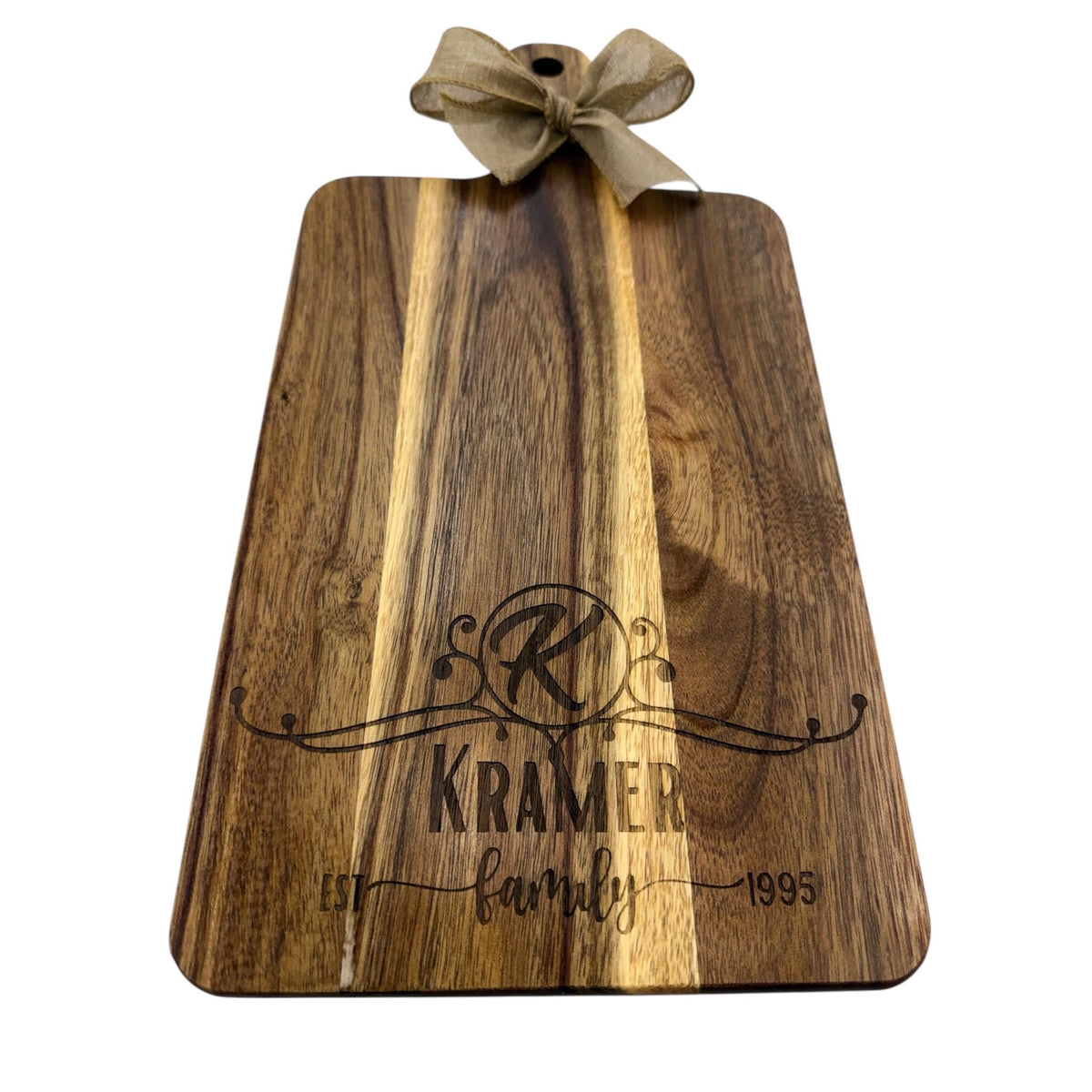 Personalized Charcuterie Board, Custom Engraved Family Name