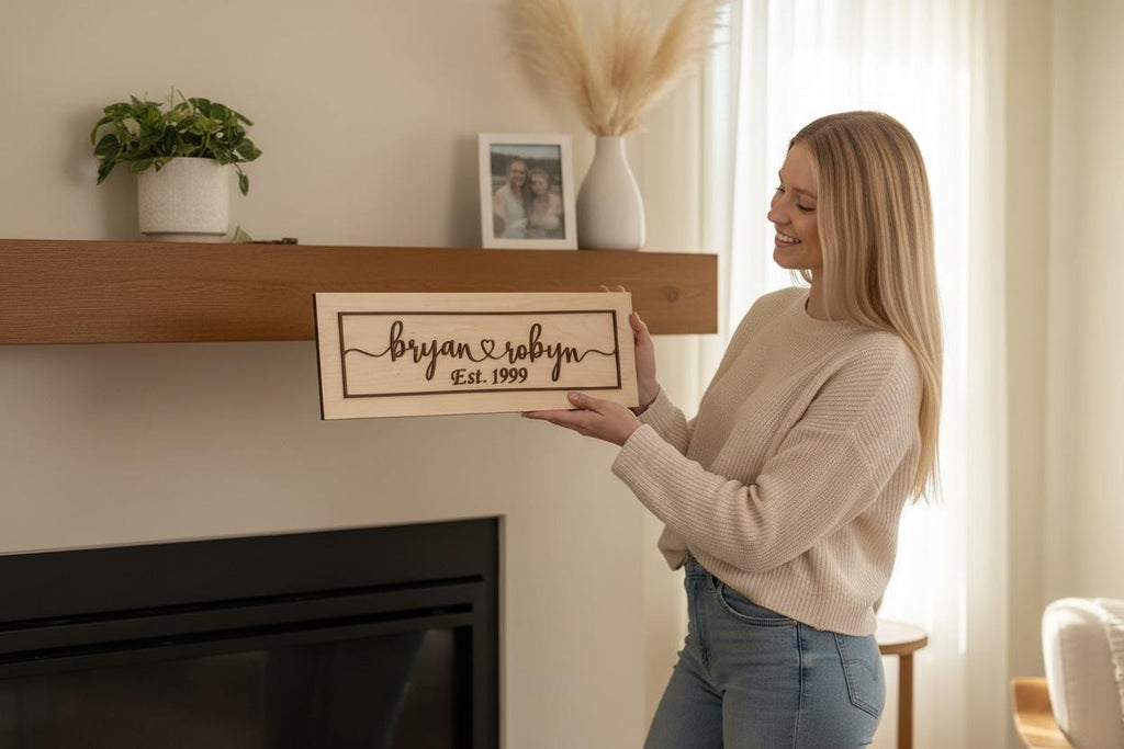 Custom Personalized Love Couples Name Sign