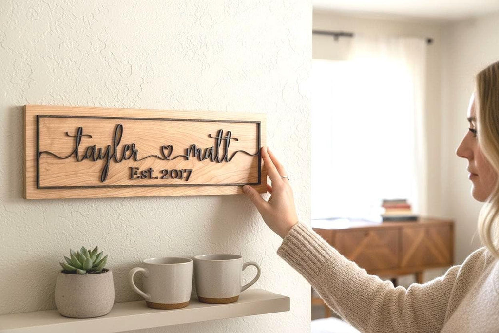Custom 3D Couples Name Sign