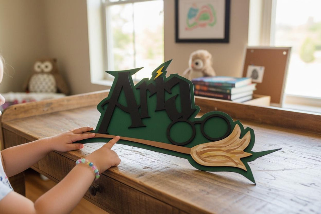 Custom Wizard-Themed Child Bedroom Sign