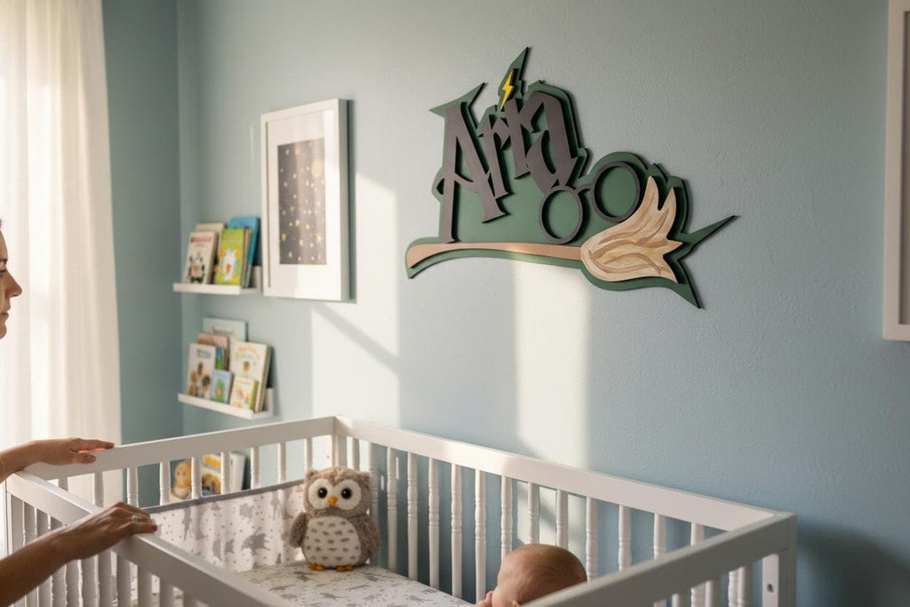 Custom Wizard-Themed Child Bedroom Sign