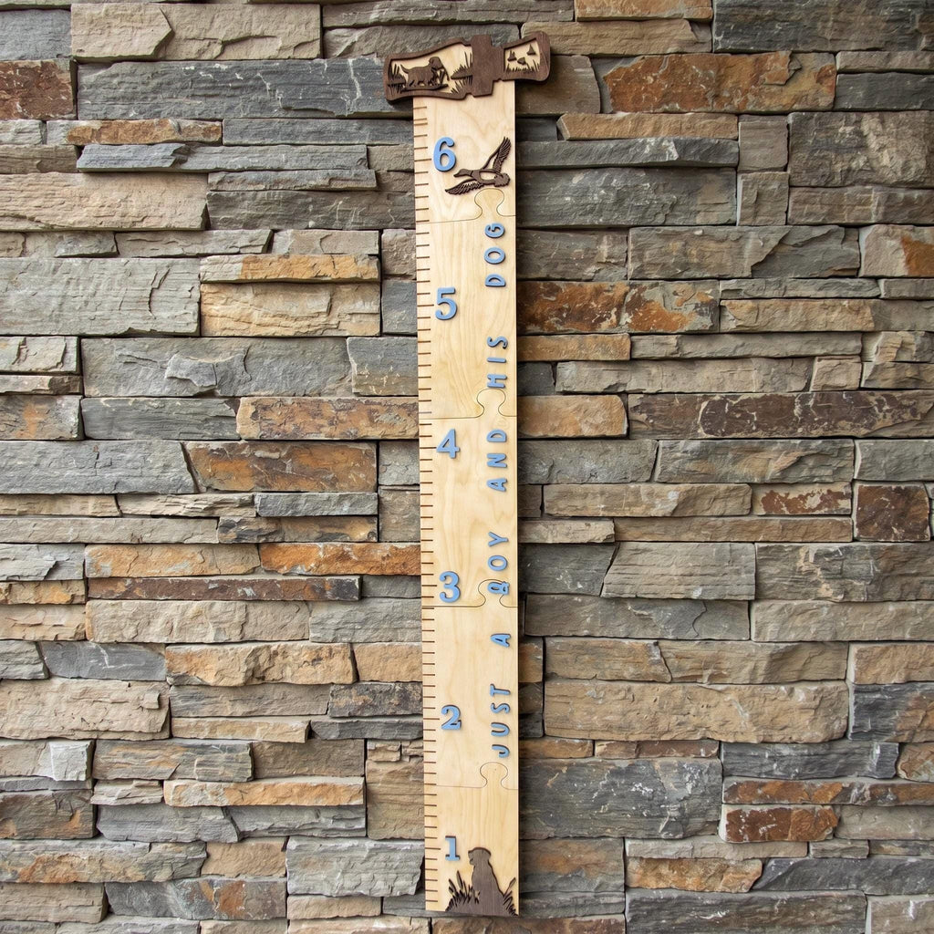 Just a Boy and His Dog Nursery Height Chart