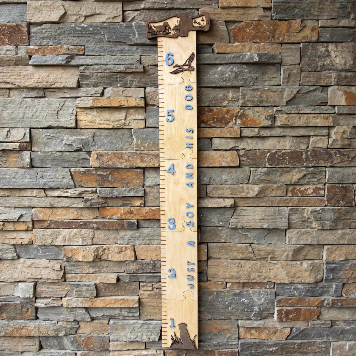 Just a Boy and His Dog Nursery Height Chart