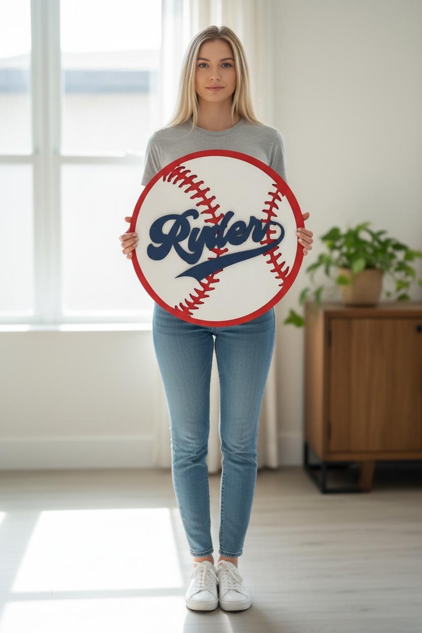 Baby Nursery Sign, Baseball or Softball Theme