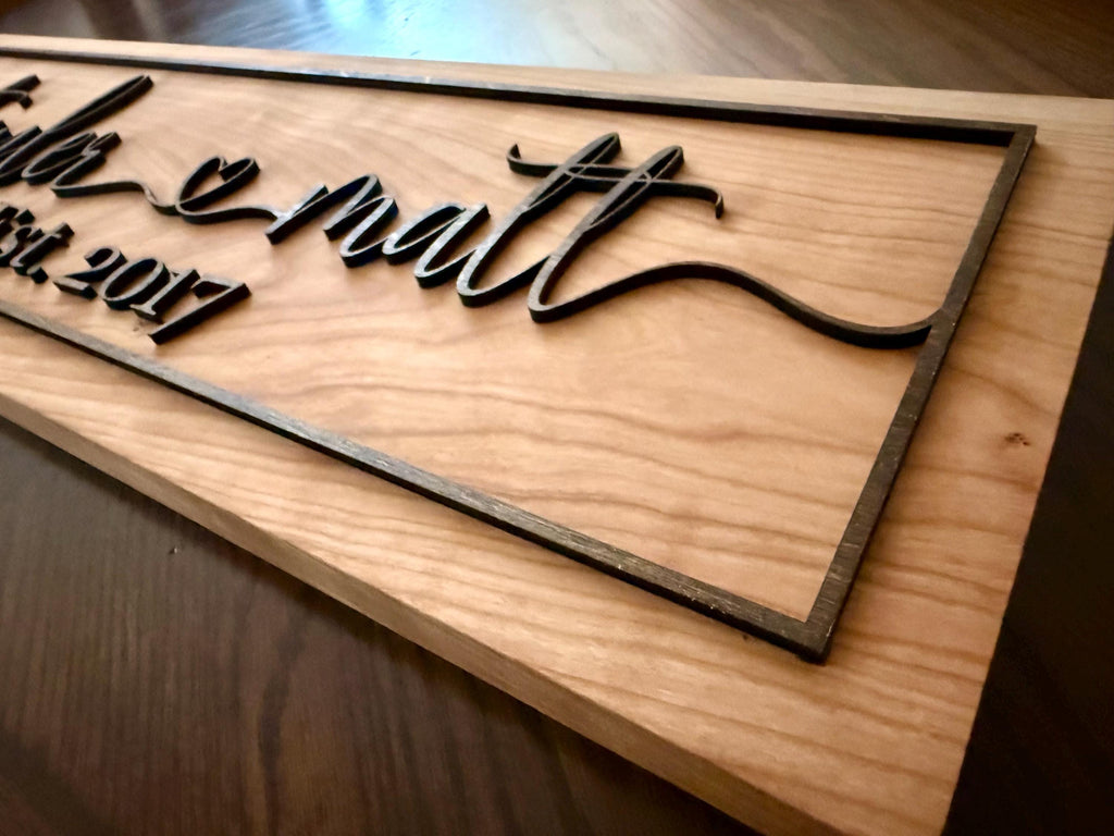 Custom Personalized Love Couples Name Sign