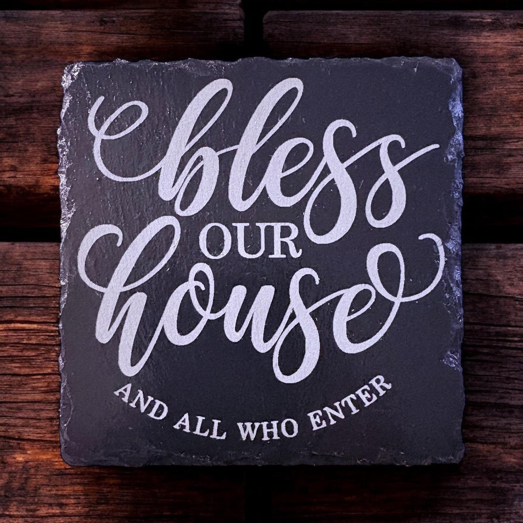 Personalized Engraved Slate Coaster
