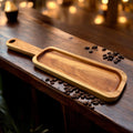 Handcrafted Cherry Wood Serving Tray with Handle: Charcuterie Board