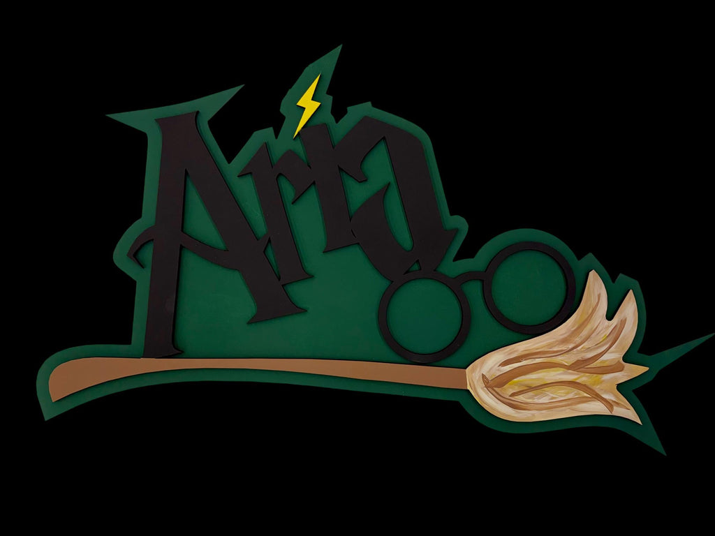 Custom Wizard-Themed Child Bedroom Sign