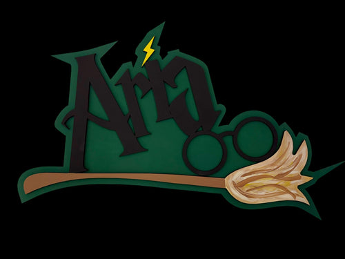 Custom Wizard-Themed Child Bedroom Sign