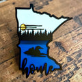 Minnesota Loon Home Sign; 3D Lake Nature Scene; Housewarming, Birthday, Wedding Gift, Outdoor Sign for Camper; Multi-Layer Up North Decor;