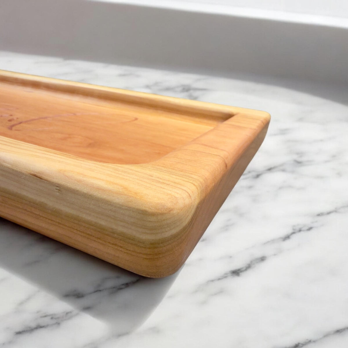 Grateful Engraved Cherry Charcuterie Board/ Rectangle Serving Tray