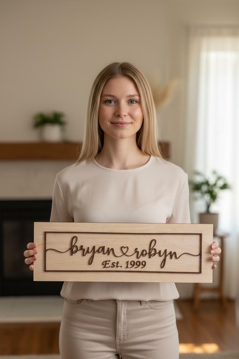 Personalized Couples Name Sign