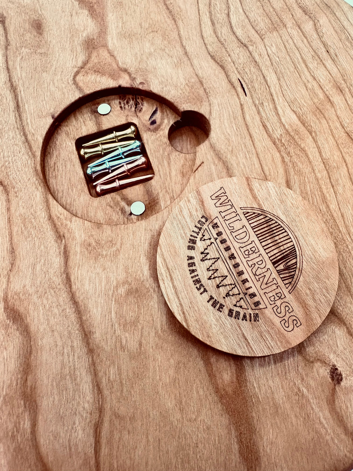 Custom Cribbage Board With Peg Storage