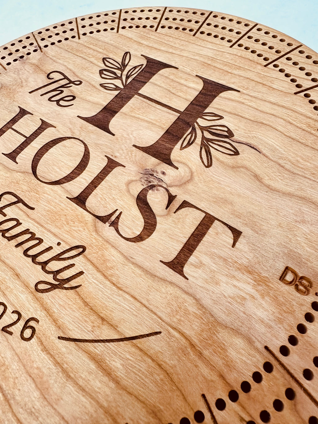 Custom Cribbage Board With Peg Storage