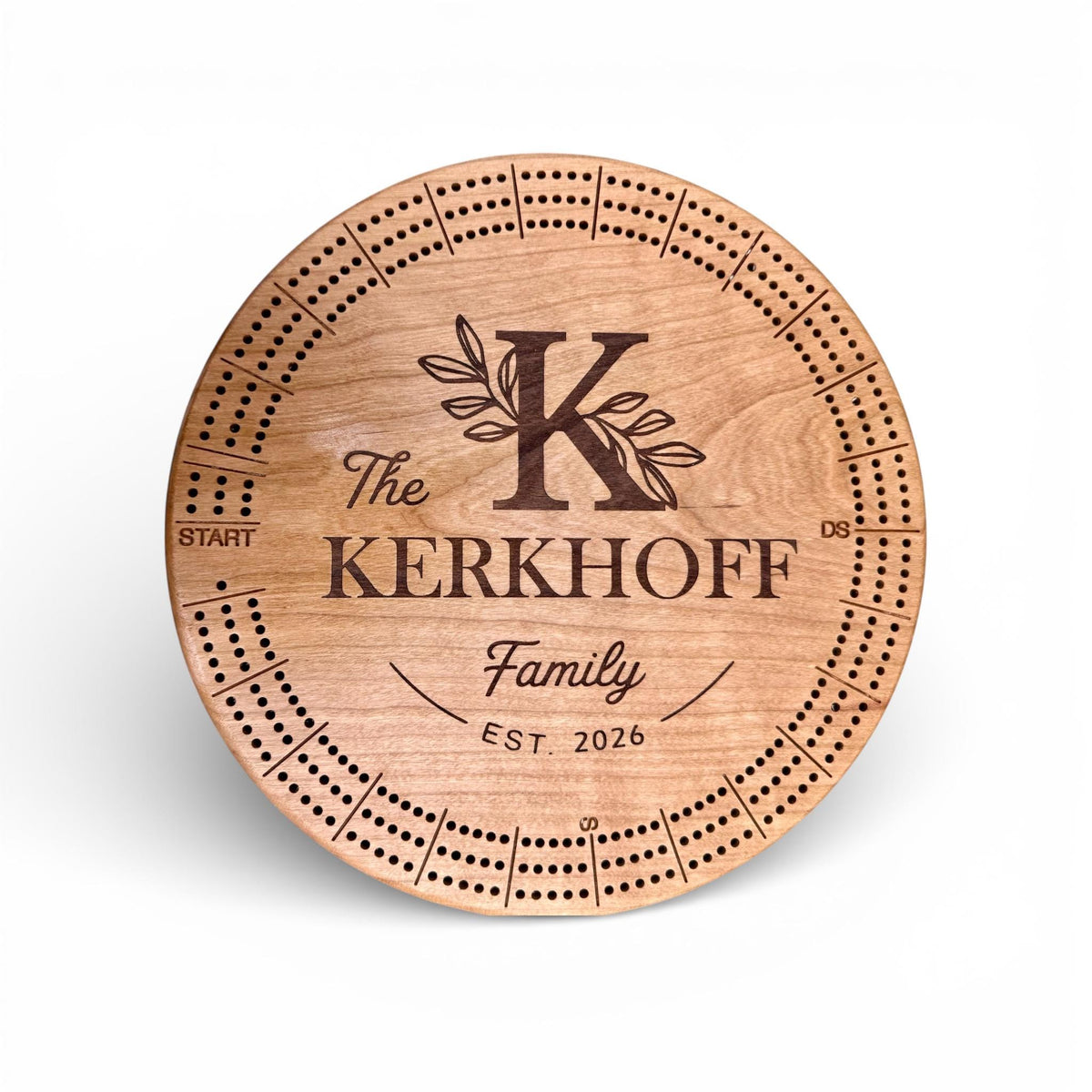 Personalized Cribbage Board/Custom Family Name Designs/Housewarming and Wedding Gift/Family Game Night