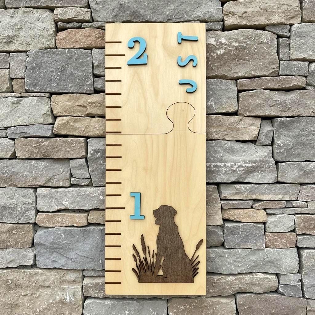 Just a Boy and His Dog Nursery Height Chart