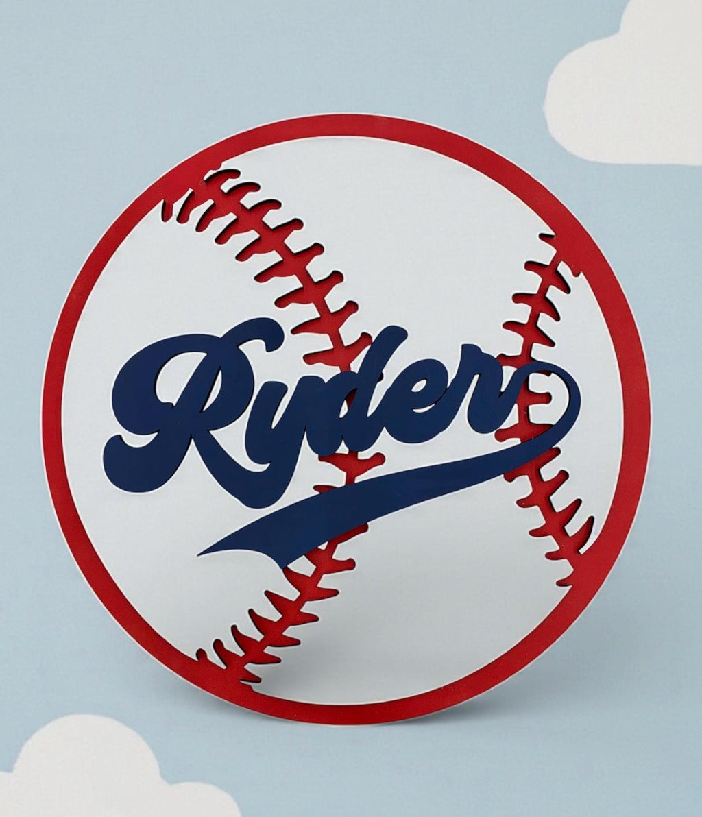 Baby Nursery Sign, Baseball or Softball Theme