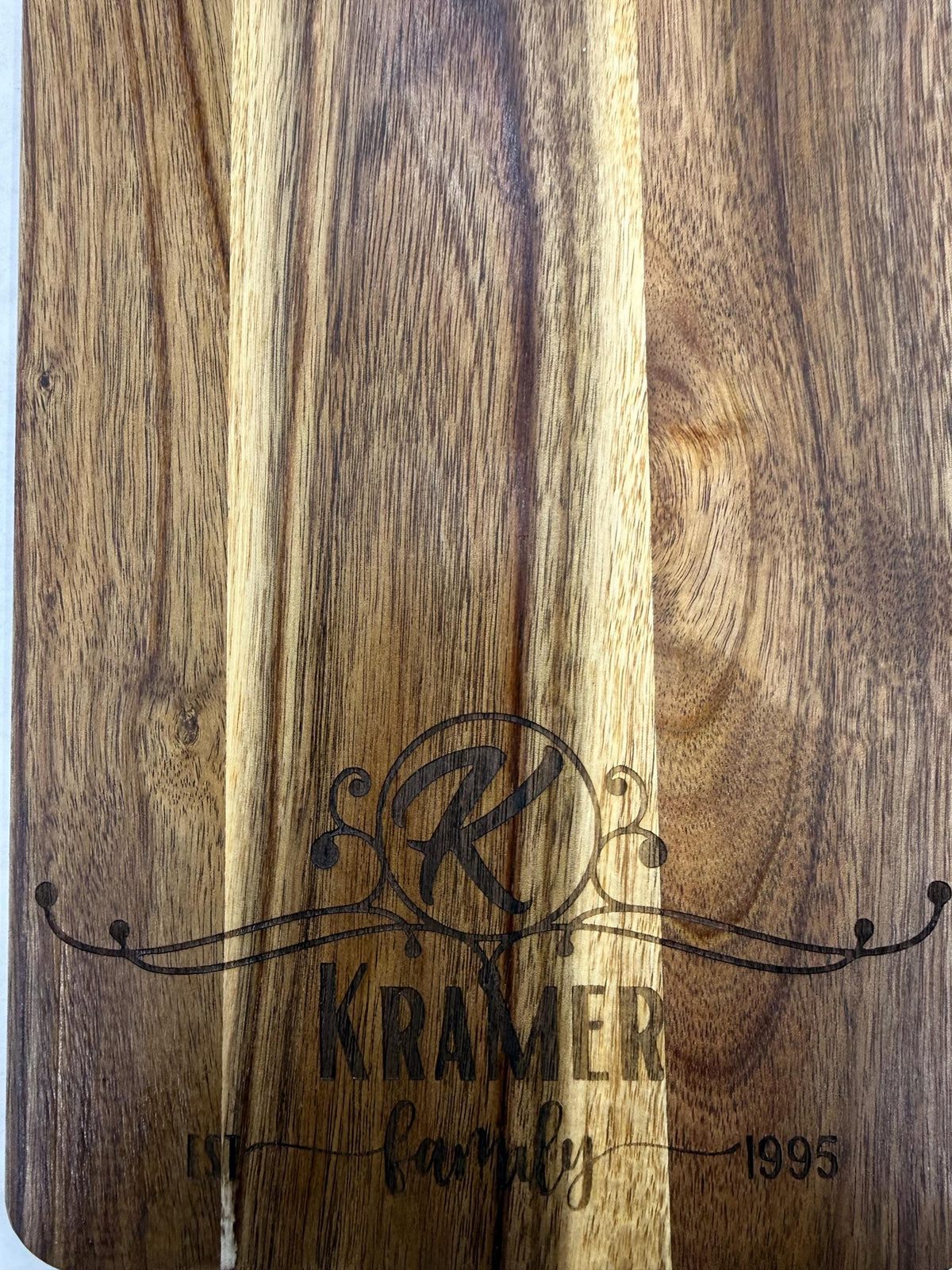 Personalized Charcuterie Board, Custom Engraved Family Name