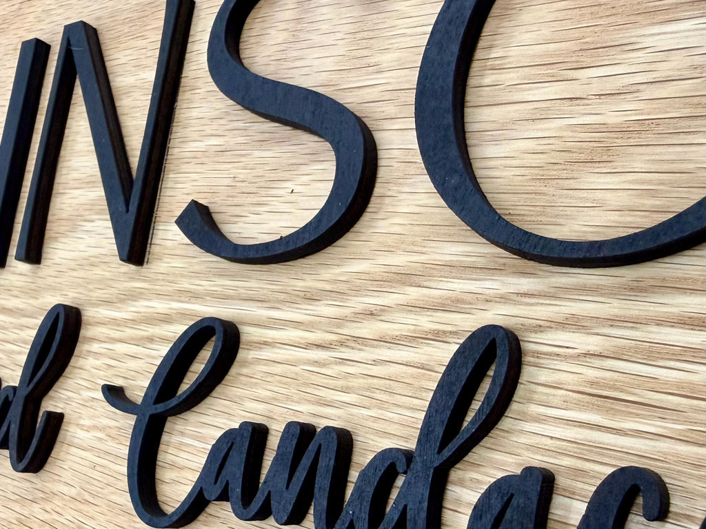 Custom Family Name Sign / Multi-Layered 3D Sign / Personalized Housewarming, Wedding, Engagement, Bridal Shower, Anniversary Gift