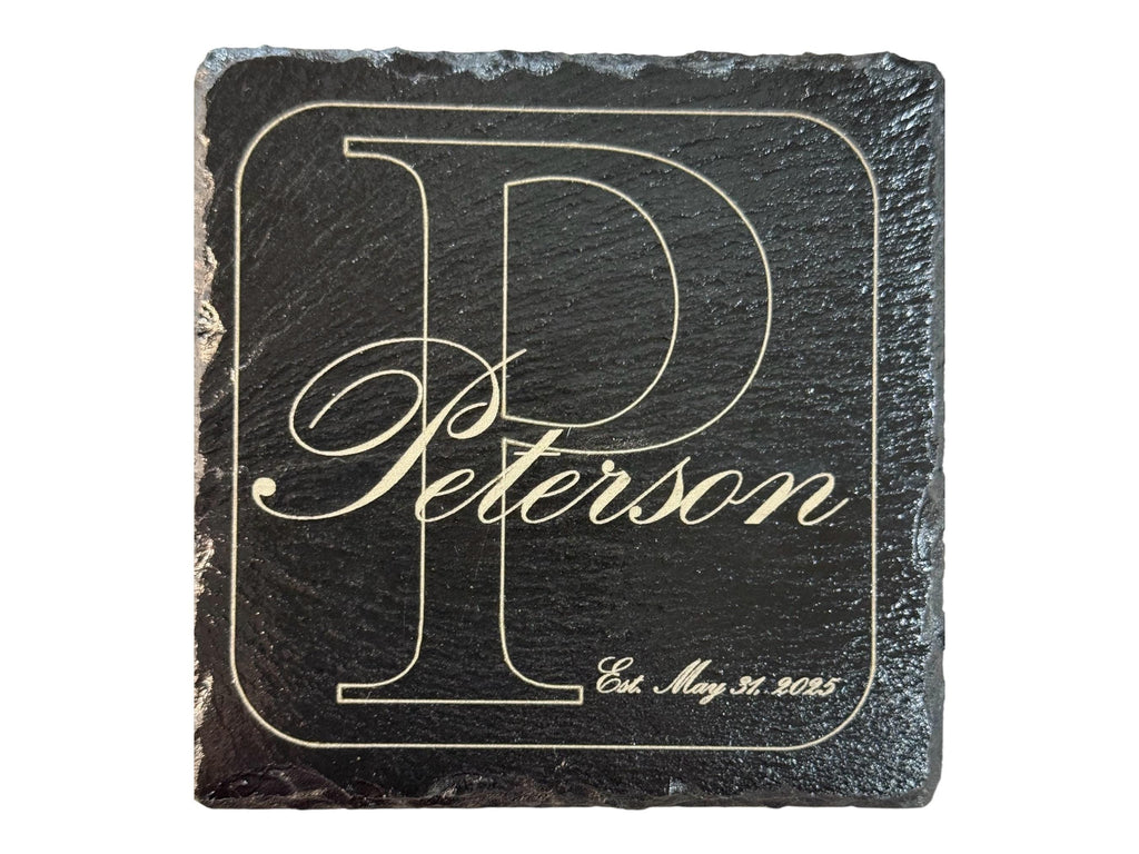 Personalized Slate Coasters, Set of 4
