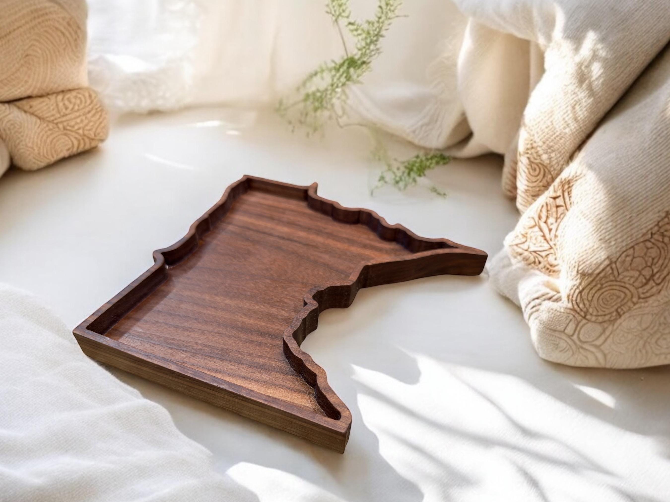 Walnut State Shaped Serving Tray: USA Charcuterie Board