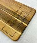 Personalized Acacia Wood Cutting Board, Engraved Charcuterie Serving Board