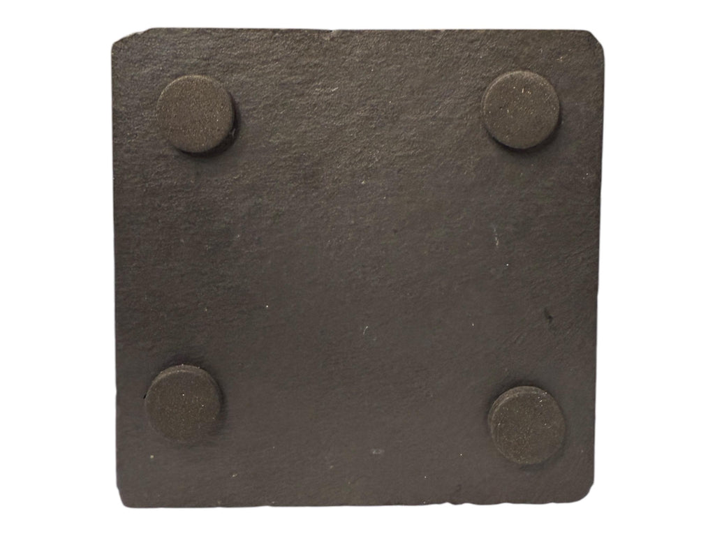 Personalized Monogram Square Slate Drink Coasters, Set of 4