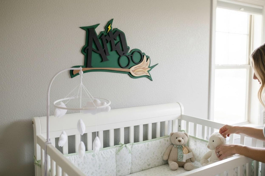 Custom Wizard-Themed Child Bedroom Sign