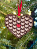 Handmade Wood Heart Ornament