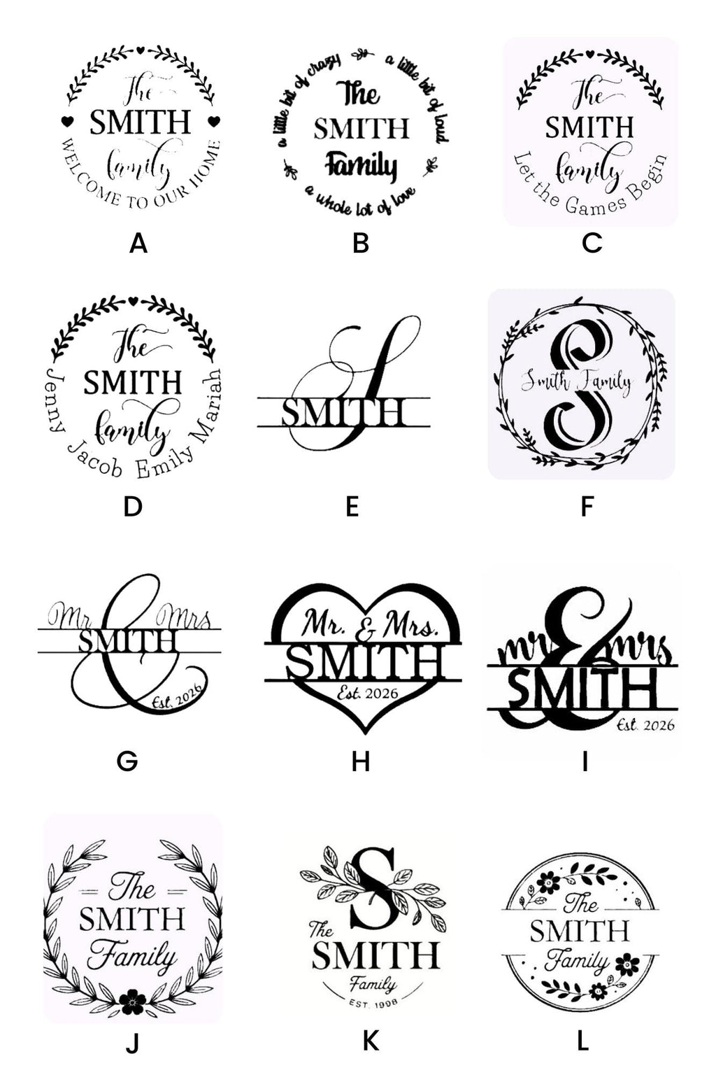 Personalized Cribbage Board/Custom Family Name Designs