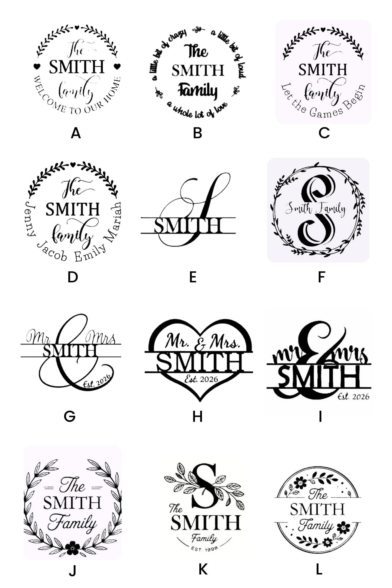 Personalized Cribbage Board/Custom Family Name Designs